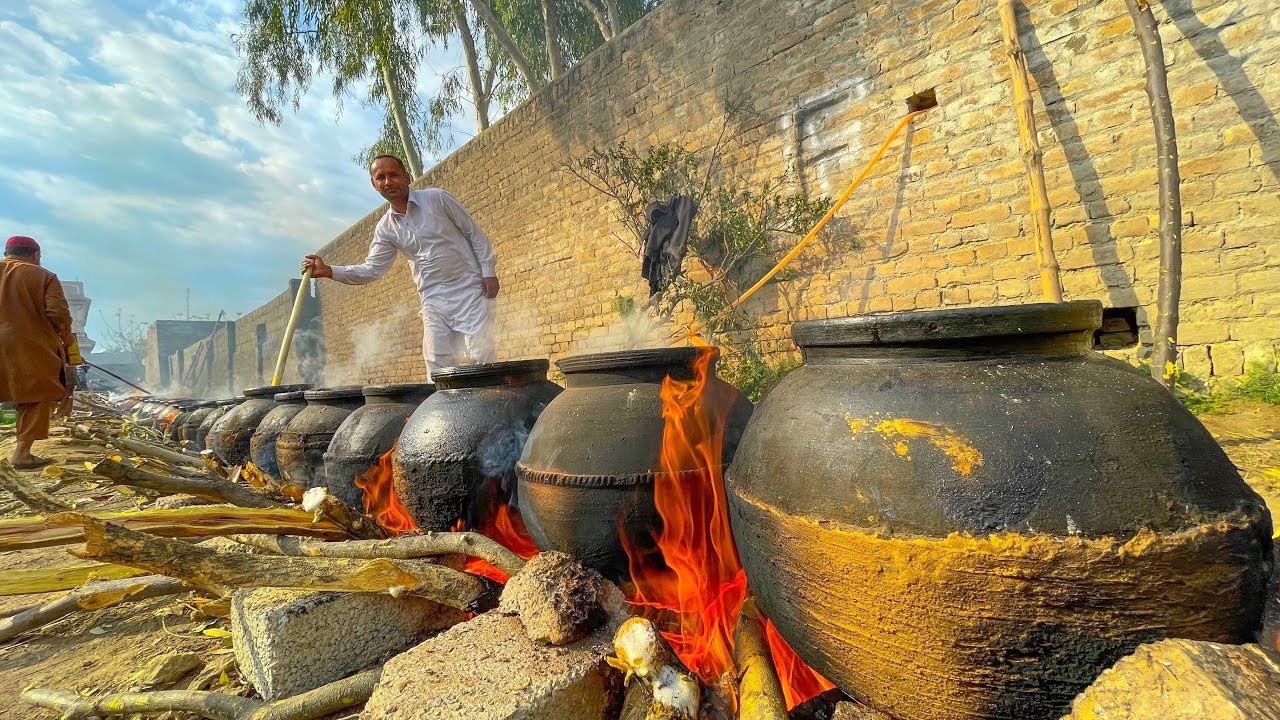 Katwa Gosht | Shadiyon Wala Katwa Gosht | Village Wedding Food | Food Preparation for 4000 People MS