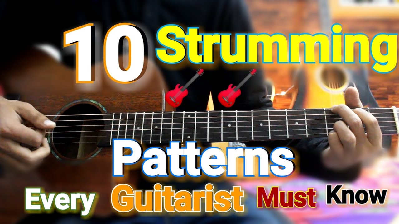 10 Strumming Patterns Every Guitarist Must Know - Beginner to Advanced - Guitar lesson Hindi easy