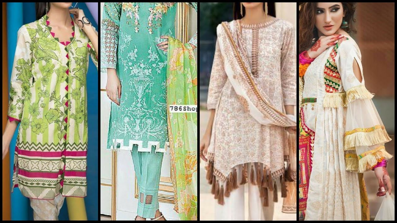 2020 Lawn Kurti Designs/Simple Stylish Lawn Kurti Designs/Printed Lawn Kurti Designs 2020