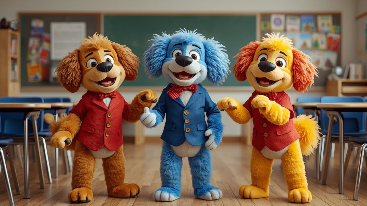 My Little Three Dogs | Kids Song