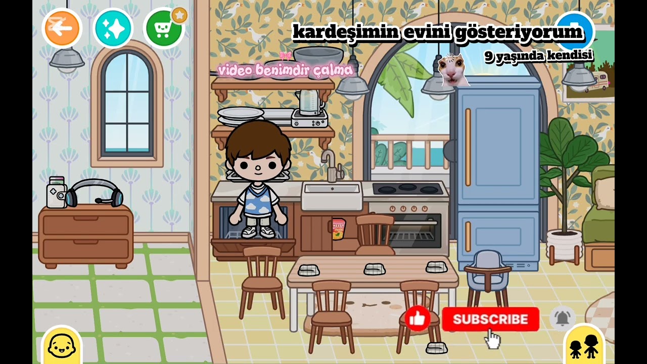 Kardeşimin evini gösteriyorum(sesli)🤪💝💗#kesfet @YağmurxTocaboca 