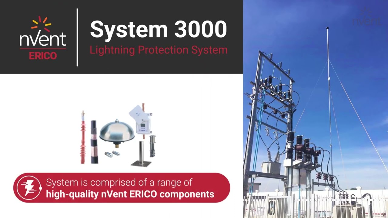 nVent ERICO System 3000 Lightning Protection for Power Utilities