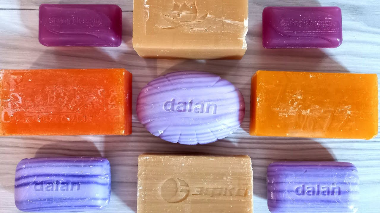 ASMR Cutting dry Laundry Soap{soap carving|асмр мыло|резка хозяйственного мыла