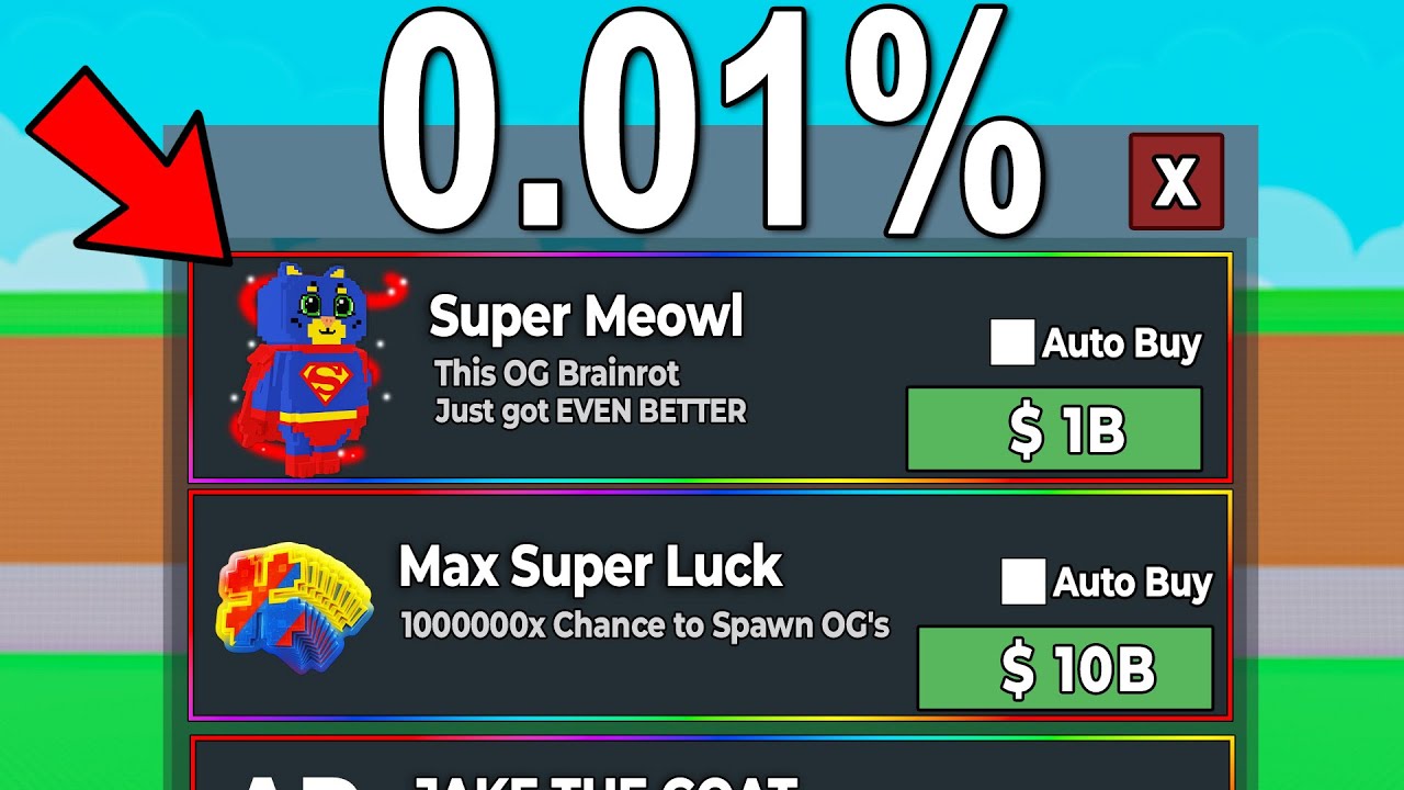 Steal a Brainrot, But The Shop is SUPER!