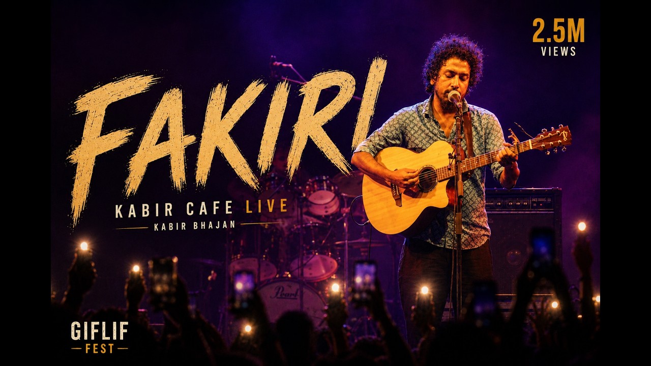 Fakiri | Neeraj Arya's Kabir Cafe (Live concert) | GIFLIF