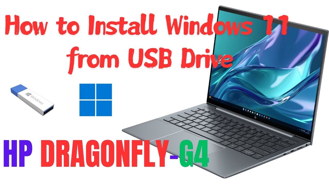How to Install Windows 11 on HP Dragonfly G4 |  4K
