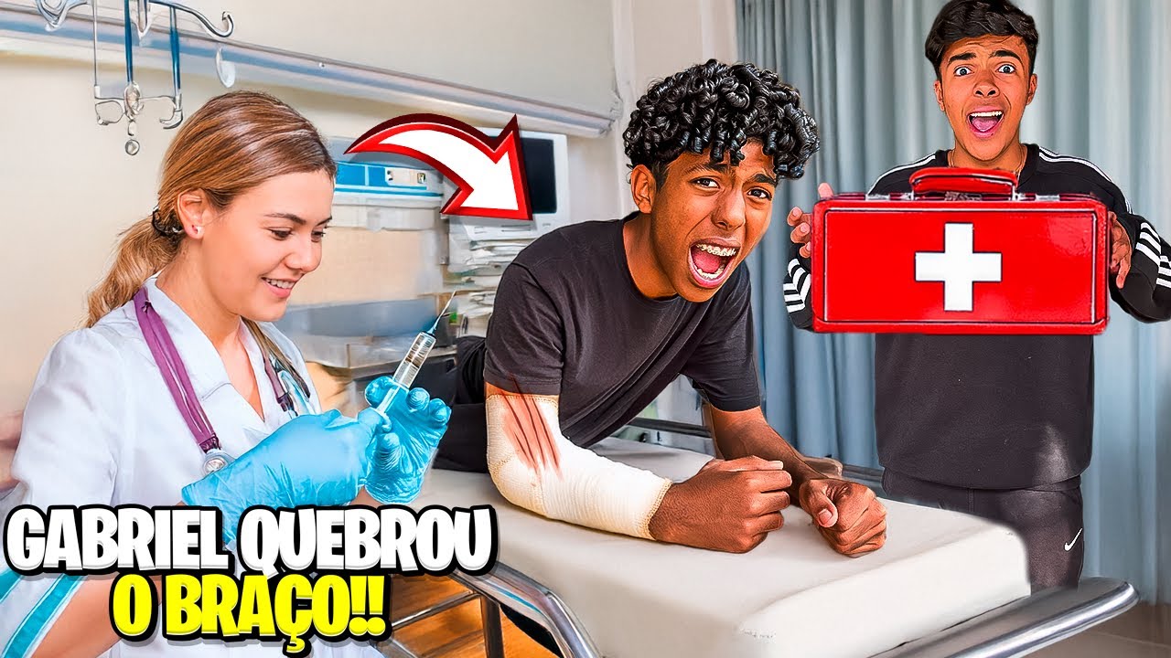 GABRIEL CAIU E QUEBROU O BRAÇO! *tivemos que ir para o hospital