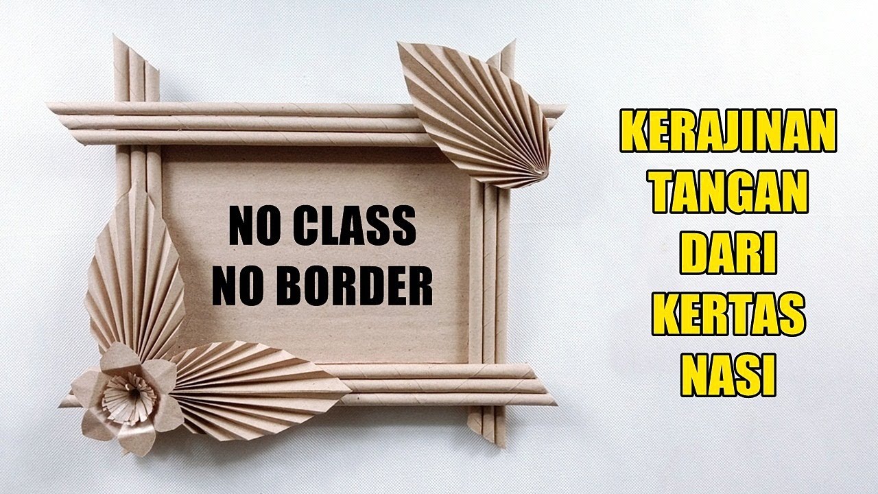 Cara Membuat Bingkai Foto Cantik dari Kertas Nasi