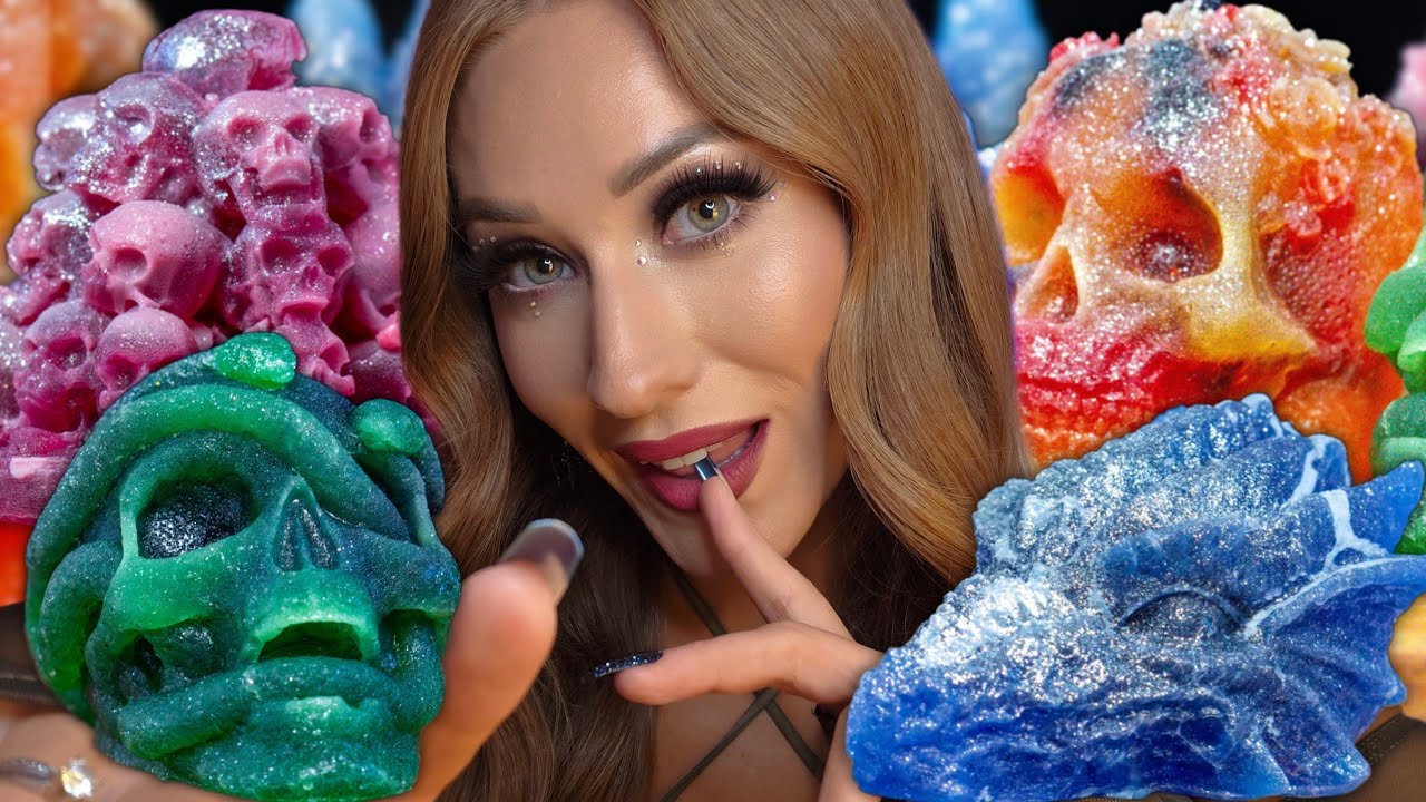ASMR | *NEW* Wicked Wonders 2025 Collection ~ Edible Crystal Candy 🐲🔮☠️ (Mukbang)