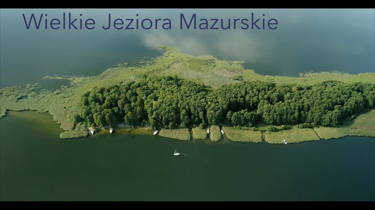 Mazury. Strona  południowa z drona 4K