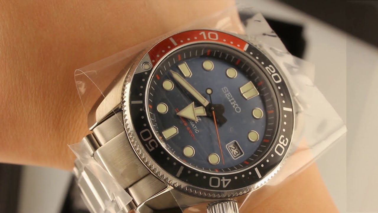 NEW Seiko Prospex Limited Edition Twilight Blue Automatic Diver's Watch SPB097J1 - Close Up