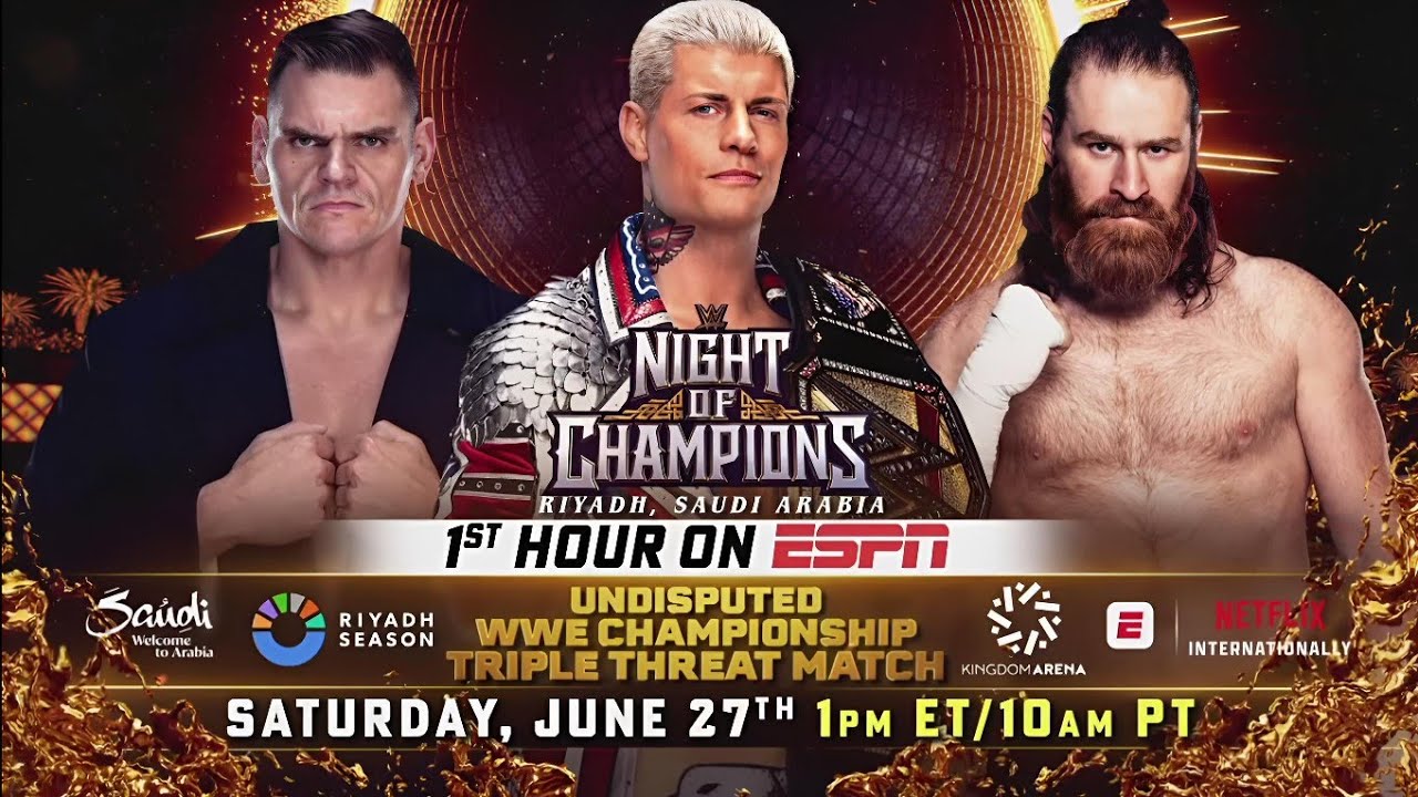 WWE Night Of Champions 2026 Official And Full Match Card HD