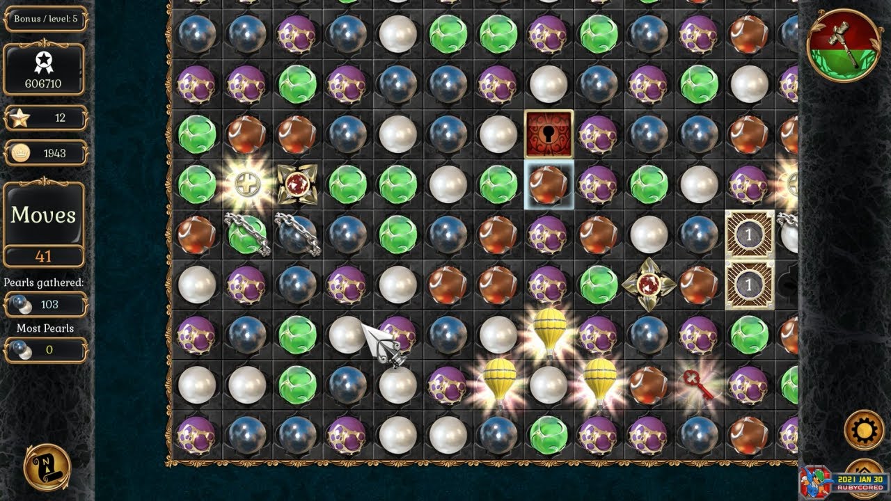 Jewel Match 14: Origins (2020, PC) - 06 of 30: Levels 037~042 [Lag][1080p60]