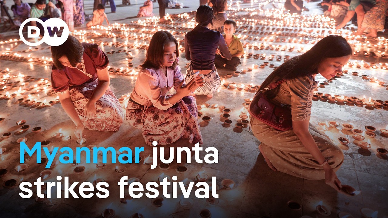 40 killed as Myanmar junta drops bombs on festival protest | DW News