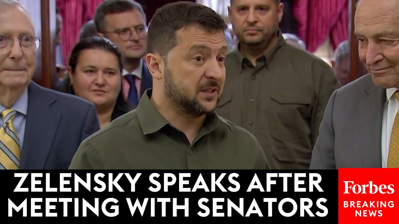 BREAKING NEWS: Ukraine's Zelensky Speaks To Reporters After Meeting With U.S. Senators In D.C.