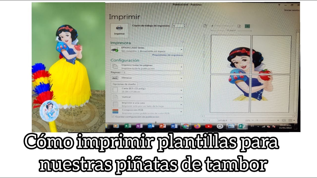 Cómo imprimir plantillas para piñatas de tambor