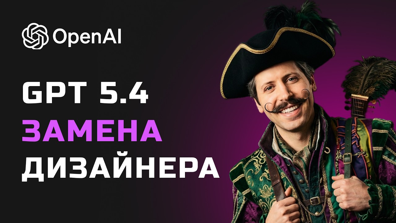 GPT-5.4 РАЗНЁС всех! АБСОЛЮТНЫЙ КОРОЛЬ дизайна. Netflix + SVG + дашборд