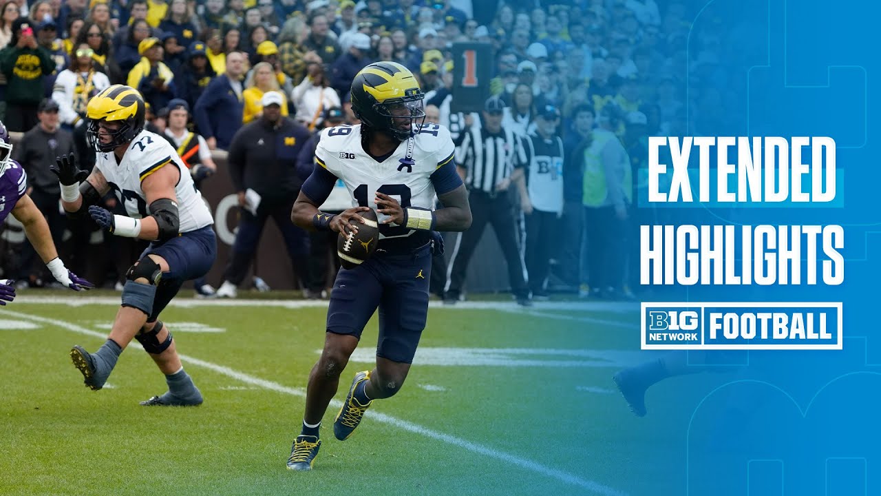 Michigan vs. Northwestern | EXTENDED HIGHLIGHTS | Big Ten Football | 11/15/2025