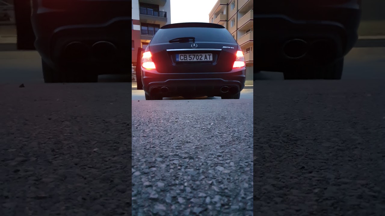 W204 2.2cdi straight pipe exhaust sound