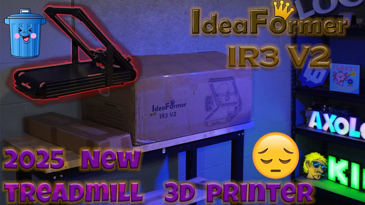 NEW Treadmill 3d Printer!!! IdeaFormer IR3 v2 -- Quick Review, and State of 3D Printer Market is sad