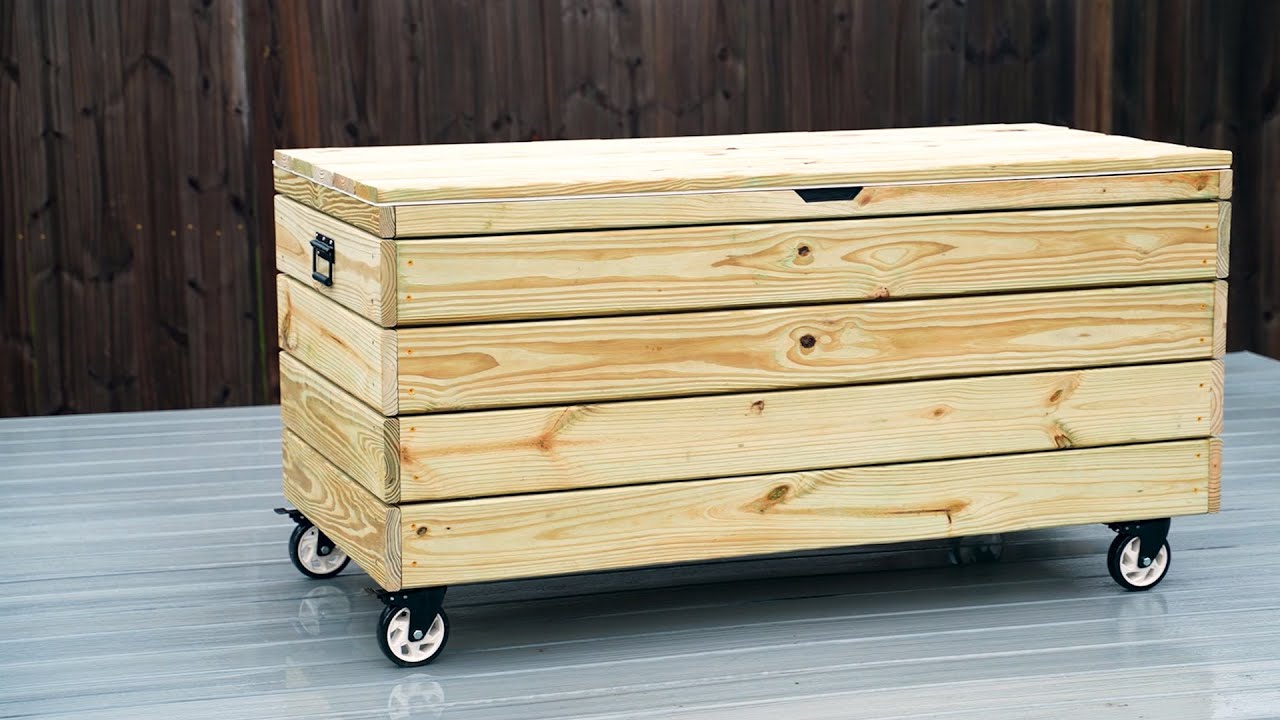 DIY Outdoor Patio Storage Deck Box (water resistant)