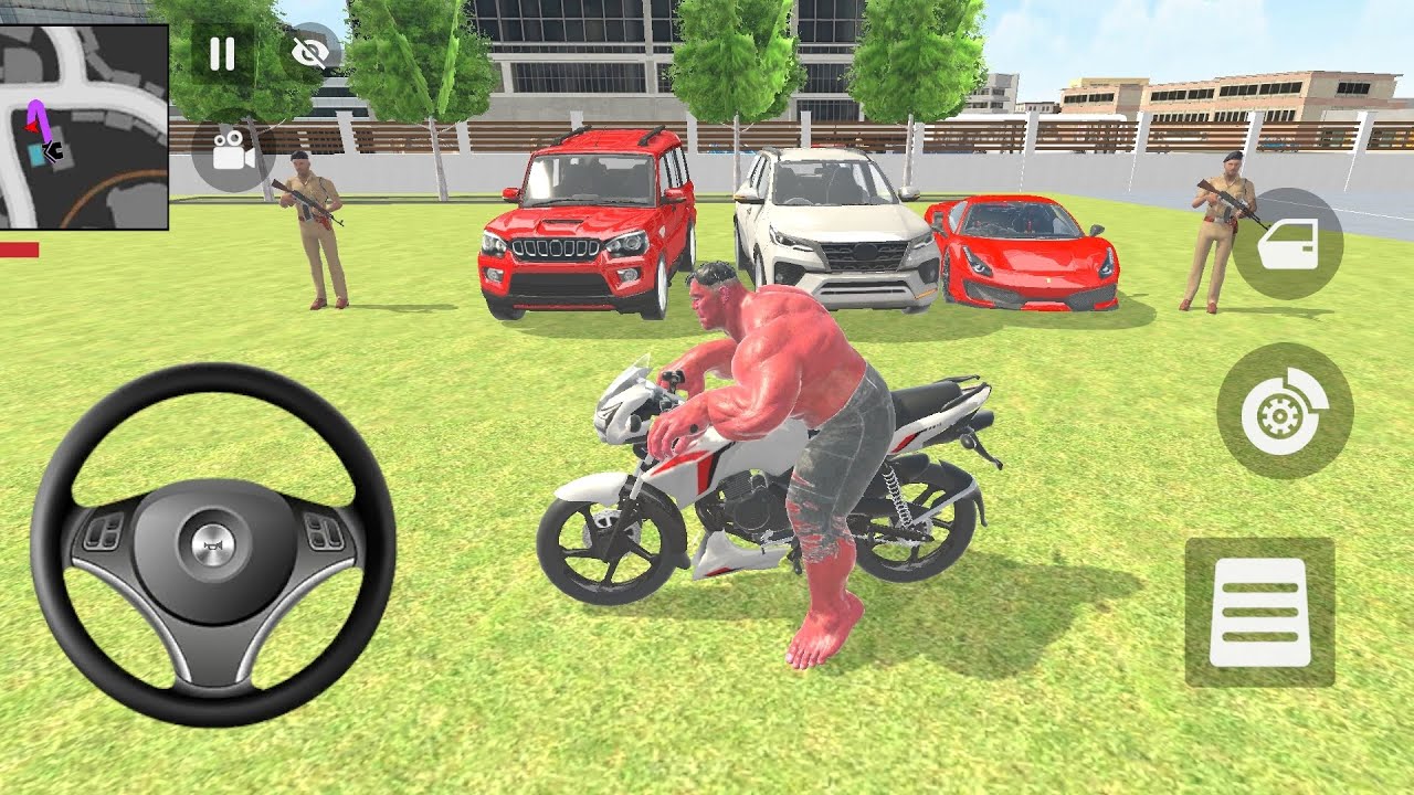 ⛔Red Halk Order By 1️⃣Scorpio car 1️⃣ Fortunes car and 1️⃣Farrary 🚗 car in Indian Thift Auto 🎮