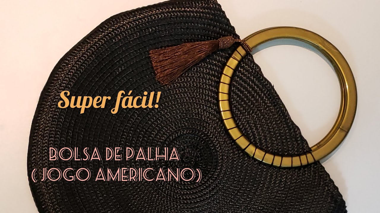Bolsa de palha - Super fácil!