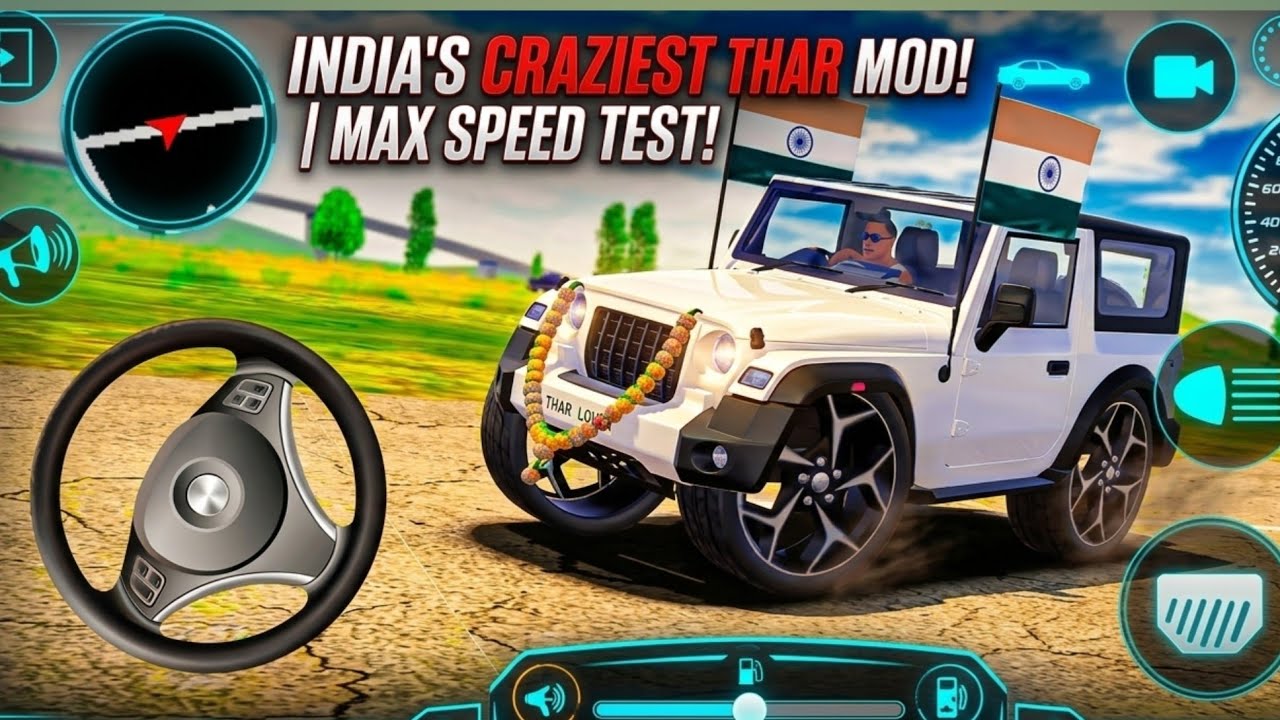 Modified Mahindra 👿 Thar 4x4 Car Games: Indian Thar Game (Gadi Wala Game) Indian Car Game Android 