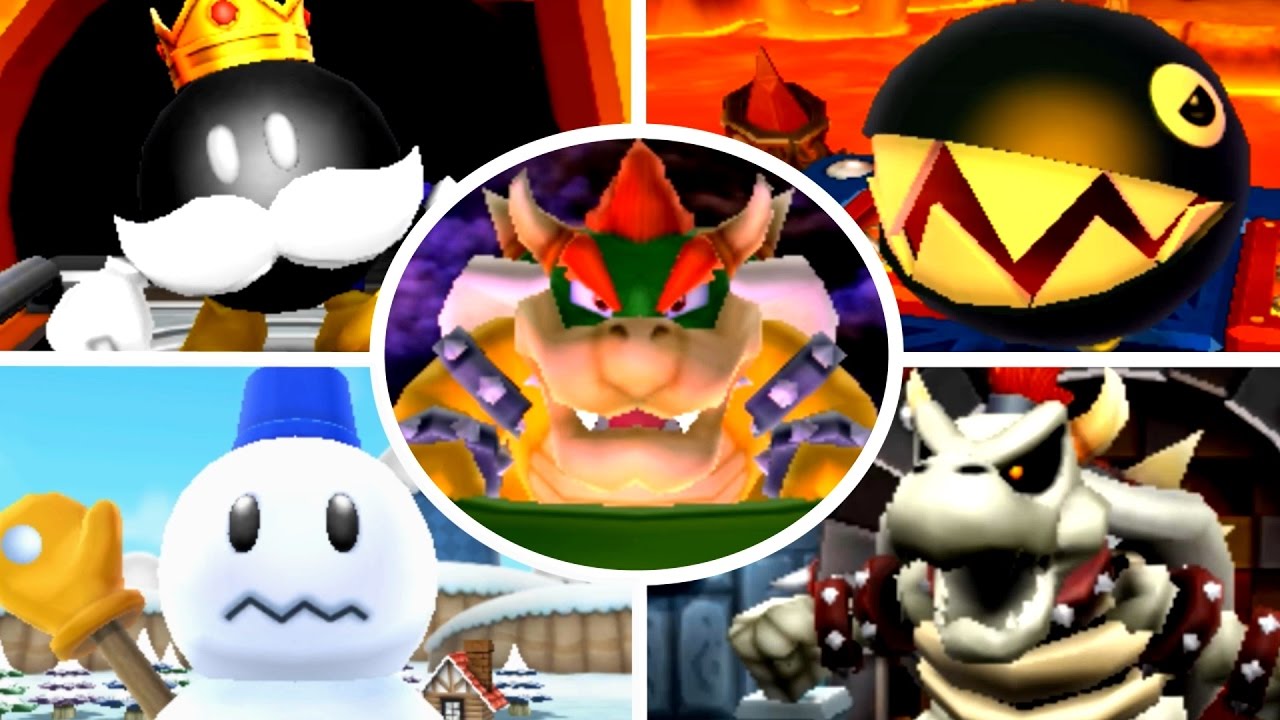 Mario Party Island Tour - All Boss Battle Minigames