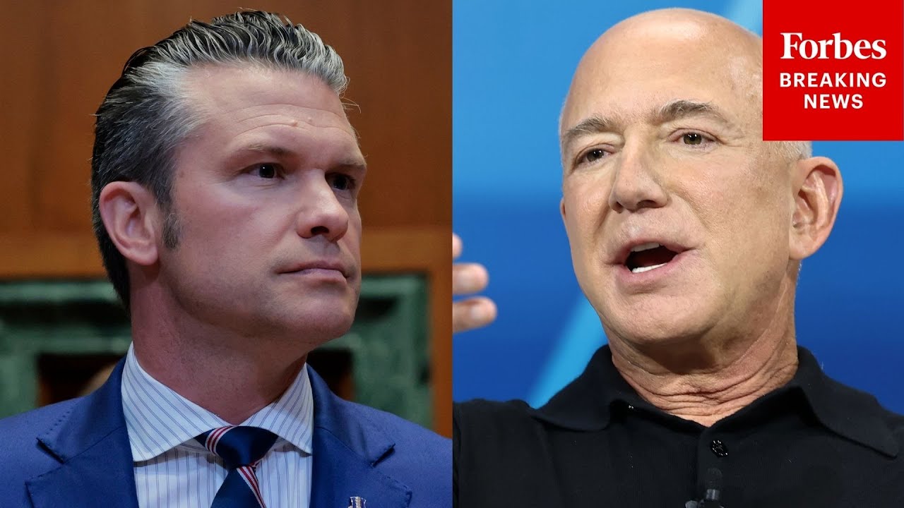 Pete Hegseth Assails Defense Contractors During Speech In Front Of Jeff Bezos