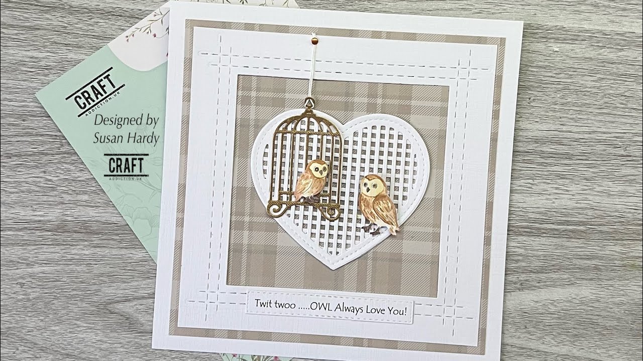 Простая открытка ко Дню святого Валентина/годовщине #Craftaddictionuk #Купон Susan5