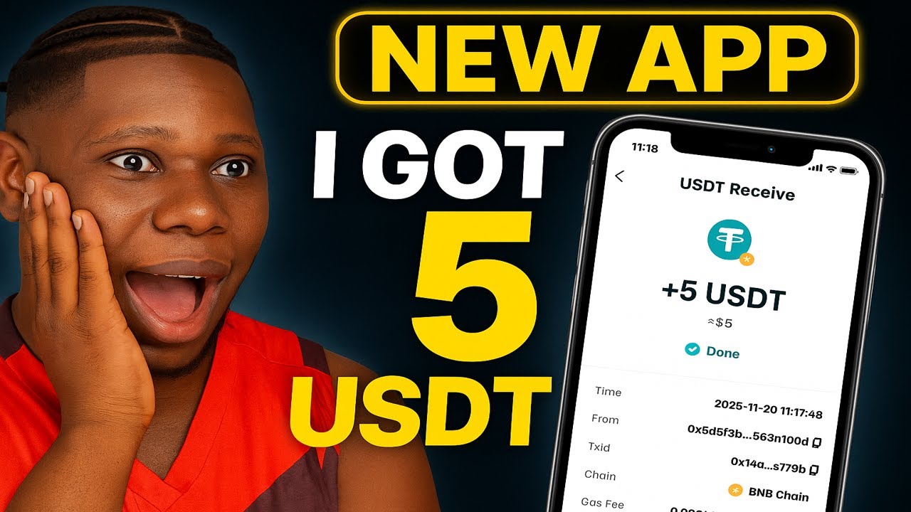 Free usdt Earning App - I Tested It And Made 5 Usdt ( No Investment)