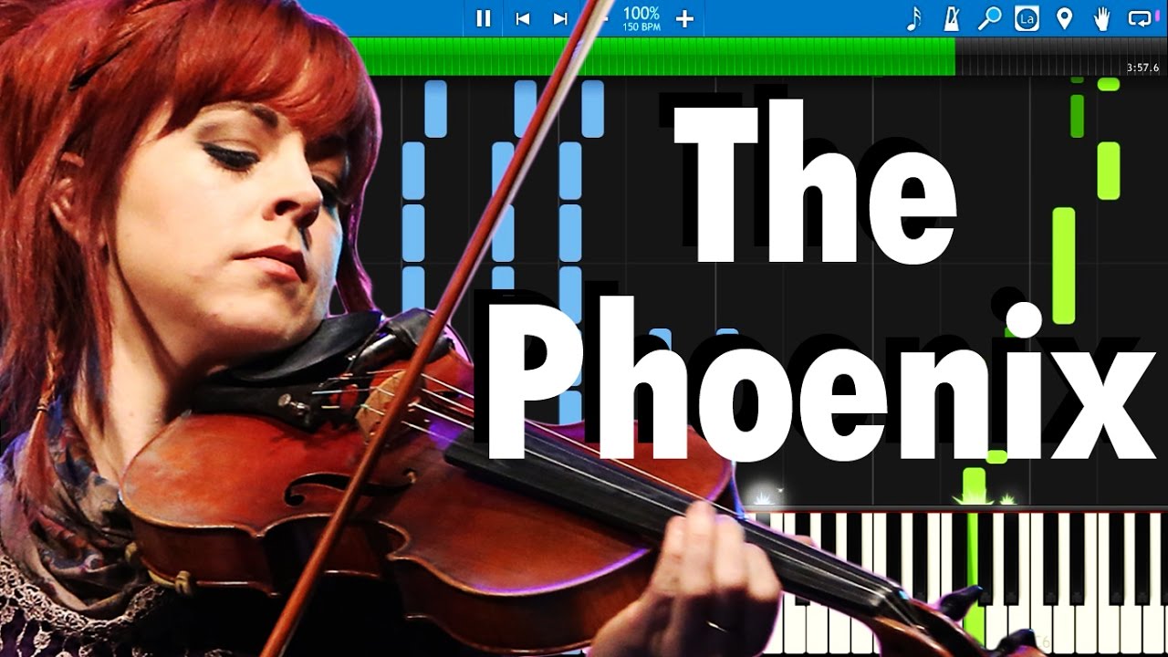 Lindsey Stirling - The Phoenix | Synthesia piano tutorial