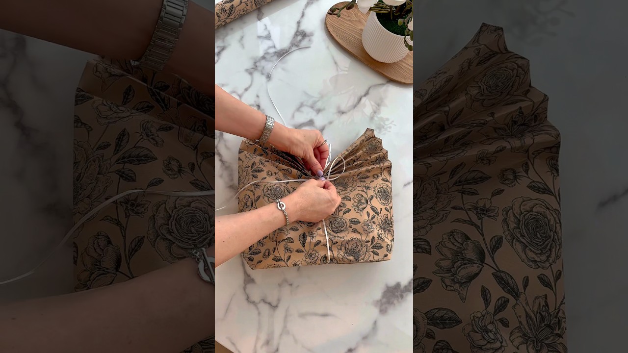Gift wrapping a sweater 💕 #inspiration #giftwrapping #diycrafts #asmr #satisfyingvideo #inspiration