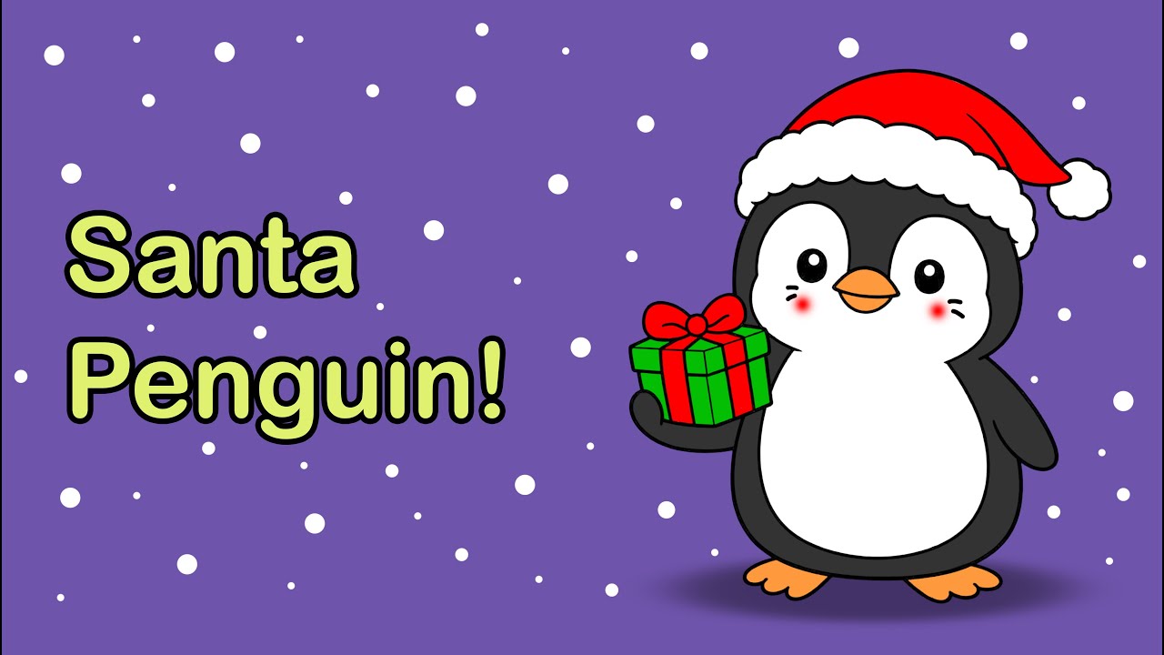 Imagine If a Penguin Became Santa | Creative Drawing for Kids