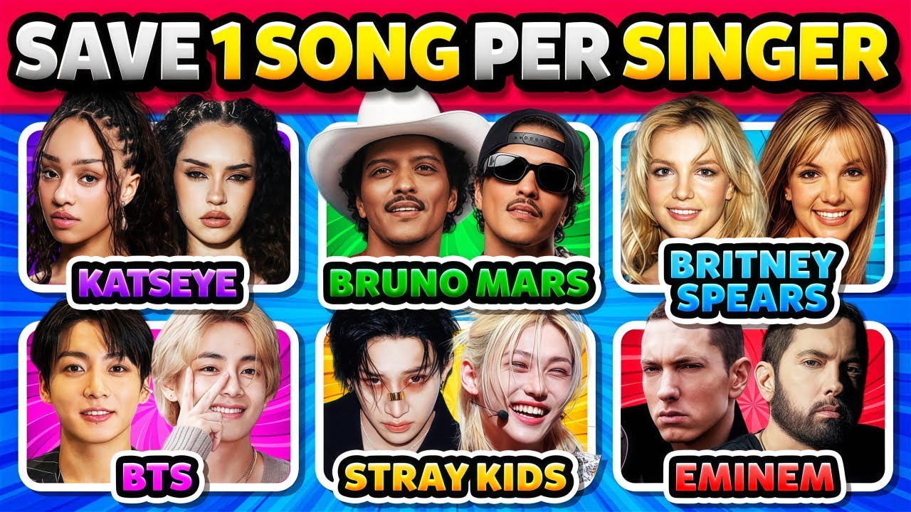 Save One Song Per Singer 🎤🎶 Most Popular Artists | Music Quiz 2026