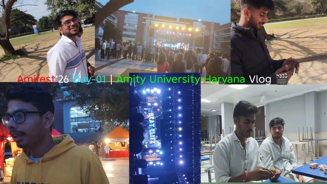 Amifest'26 Day-01 | Amity University Haryana Vlog 🎬