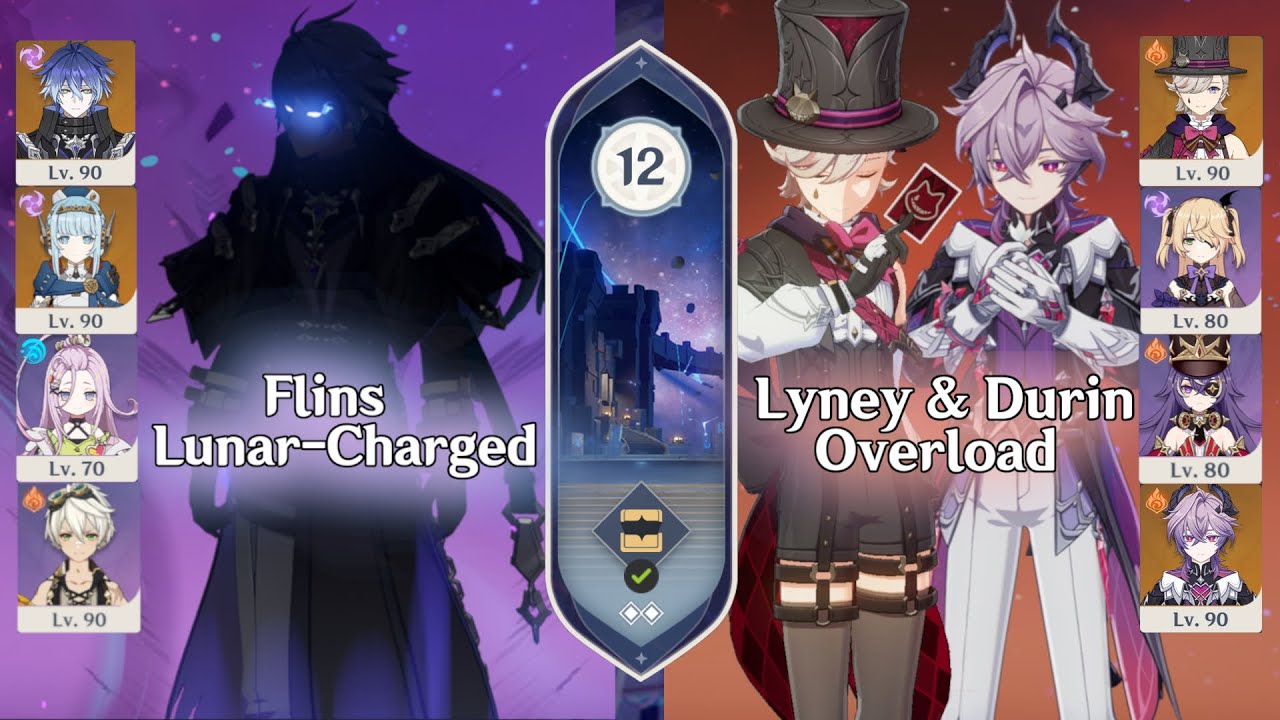6.2 Спиральная Бездна | C0 Flins Lunar-Charged и C4 Lyney Hexerei Overload | Genshin Impact