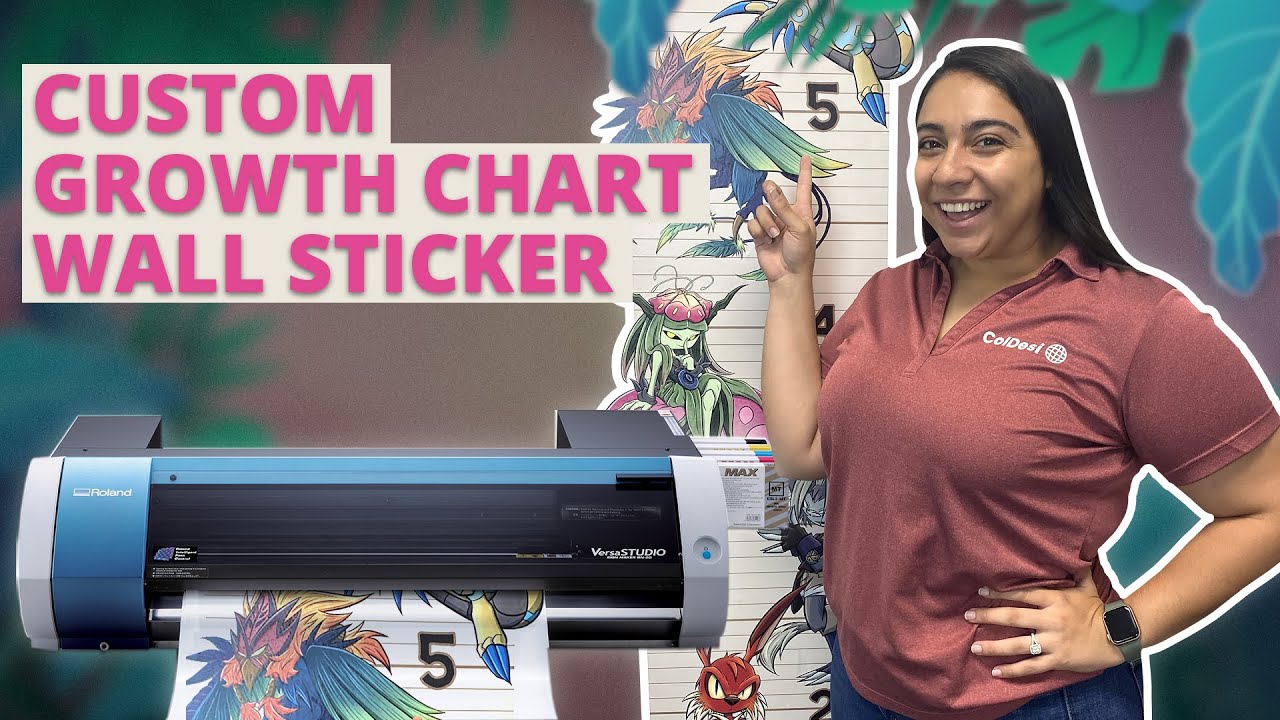 Custom Growth Chart Wall Sticker | Roland BN 20