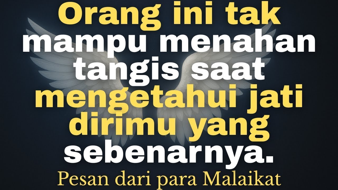Orang ini tak mampu menahan tangis saat mengetahui jati dirimu yang sebenarnya.