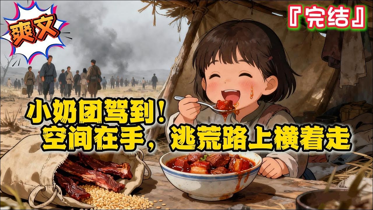 完结《小奶团驾到！空间在手，逃荒路上横着走》穿越成了三岁半的小团子，看着家徒四壁的新家。哼！这都不算事！于是，村里最穷的老顾家，日子火了！#逃荒 #种田 #古代言情 #系统 #穿越 #家长里短 #空间