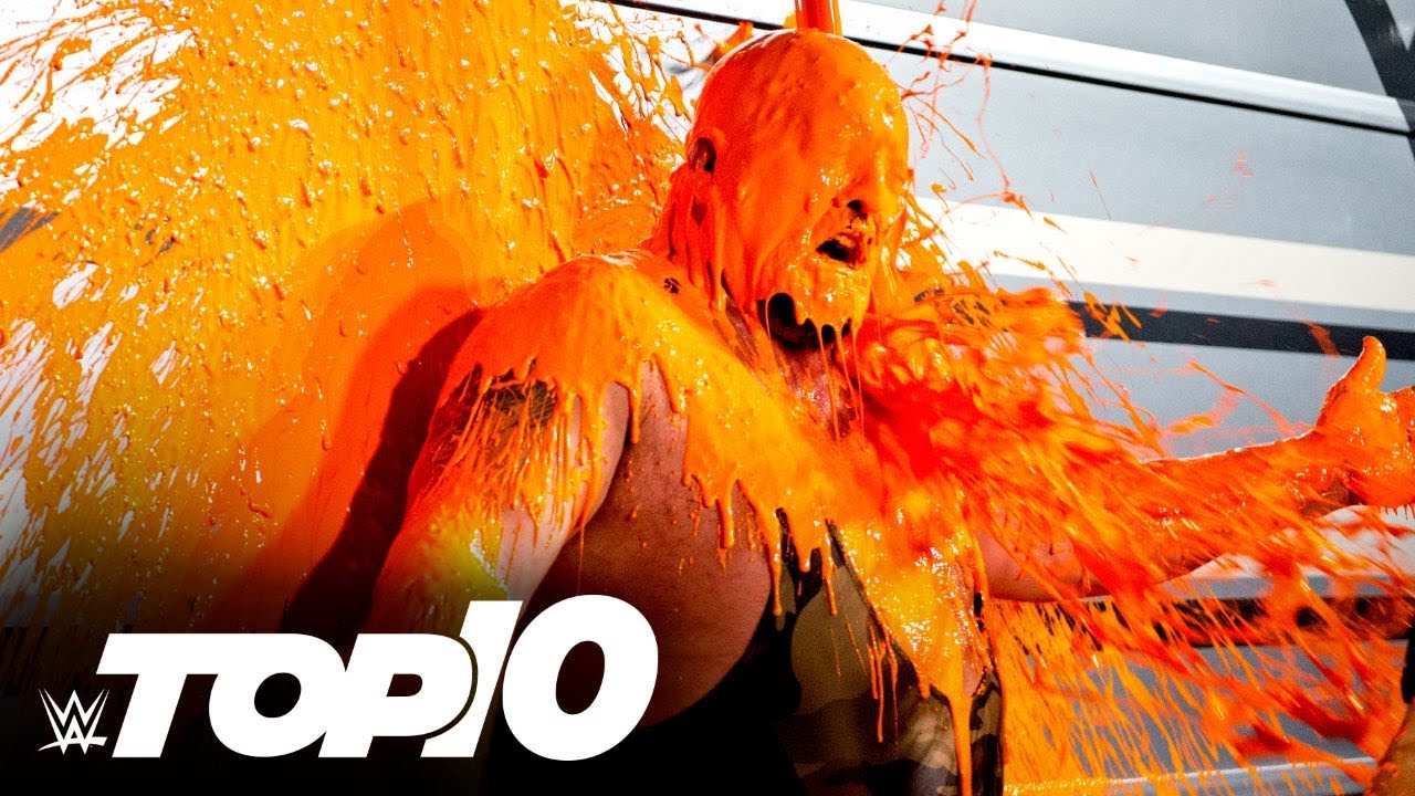 Суперзвёзды обливаются слизью сверху: WWE Top 10, 10 июня 2020 г.