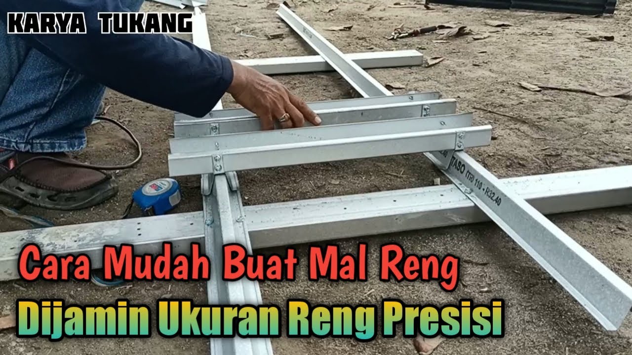 Tutorial Membuat Mal Genteng Metal Pasir