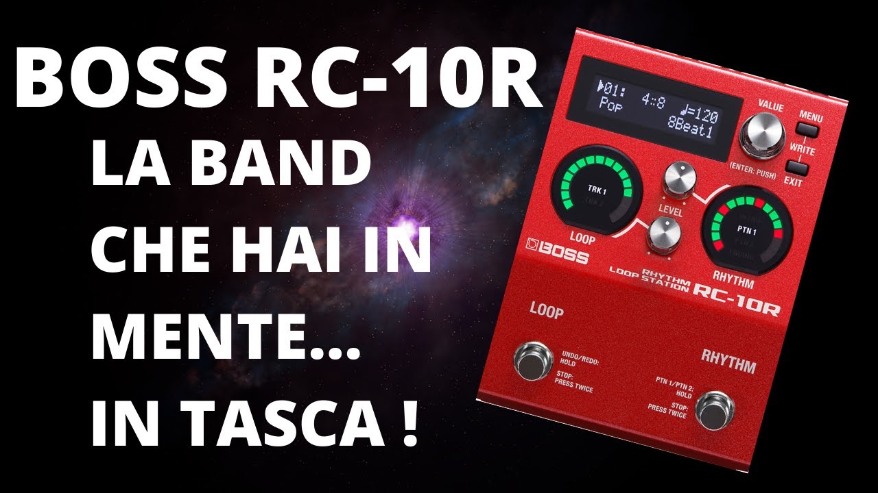 Boss RC 10r rhythm loop station,  Boss RC 10r tutorial,  recensione, prova, in italiano. Ceccherini.