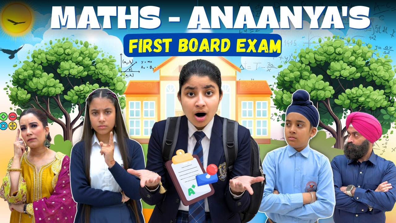Maths - Anaanya's First Board Exam | RS 1313 VLOGS | Ramneek Singh 1313