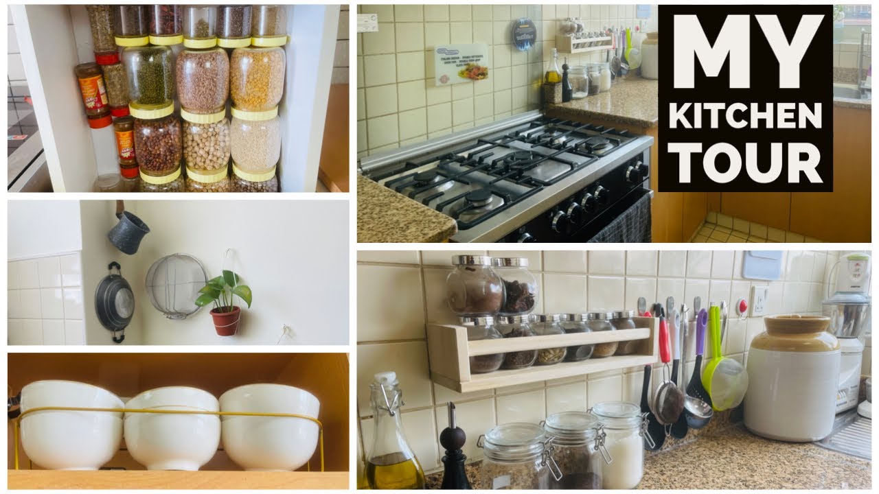 My kitchen tour ||Kitchen organization ideas ||Dubai rented apartment kitchen tour
