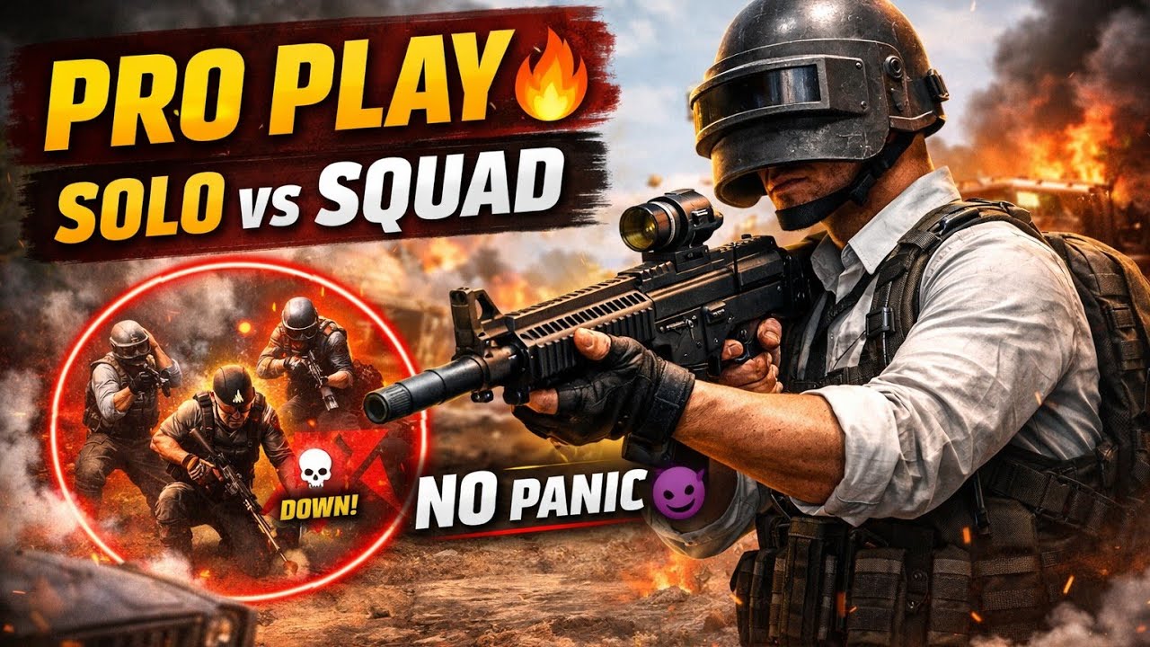 මුළු Squad එකම ඉවරයි! 💀 | 1 vs 4 Clutch Moments 😱 | PUBG 2026 #pubg #mobilegame #battleroyalegame