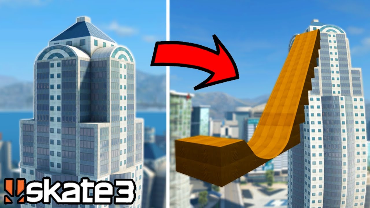I Built a MEGA RAMP in Downtown Skate 3!