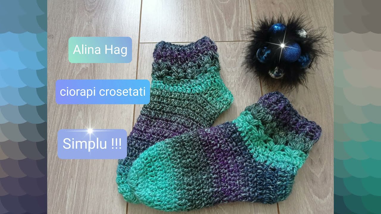 ciorapi crosetati - tutorial pentru incepatori