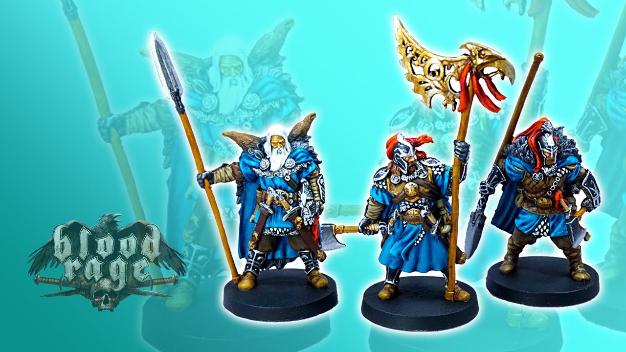 Painting EPIC MINI VIKINGS [Raven Clan] // CMON Blood Rage